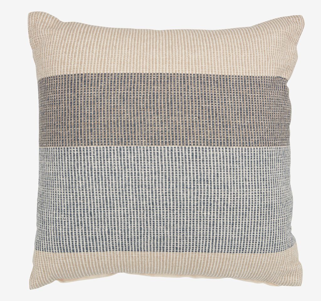 Cushion BERGFLETTE 45x45 beige/blue - JYSK
