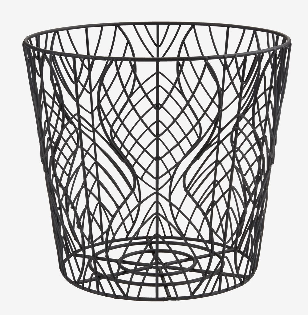 Storage basket ILSBO metal wire black - JYSK