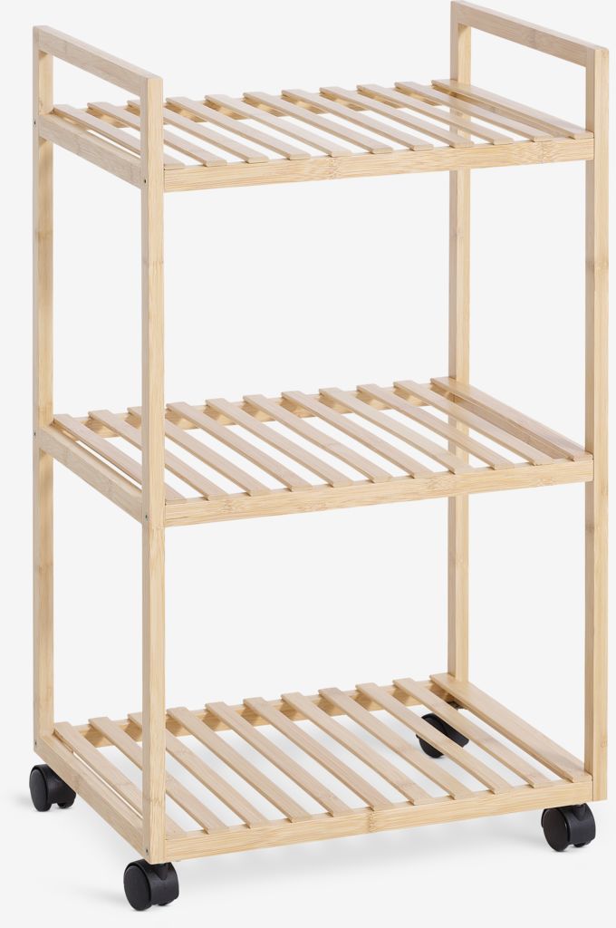 Trolley EGTVED 3 shelves bamboo - JYSK
