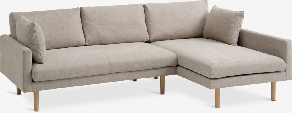 Sofa HVIDBJERG chaise lounge sand - JYSK