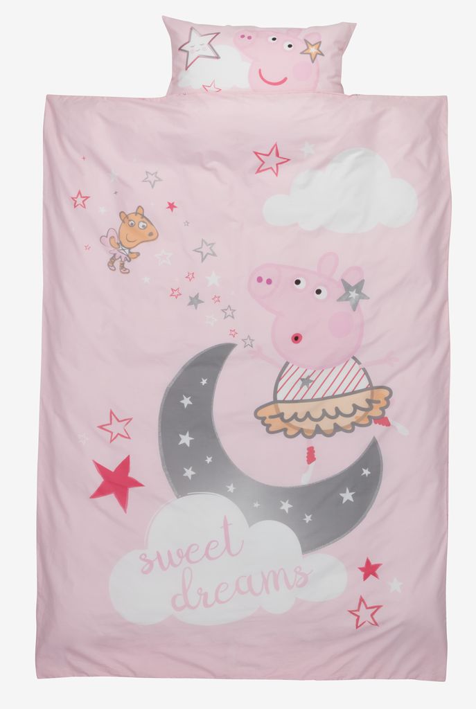 Duvet cover set PEPPA PIG Single rose - JYSK