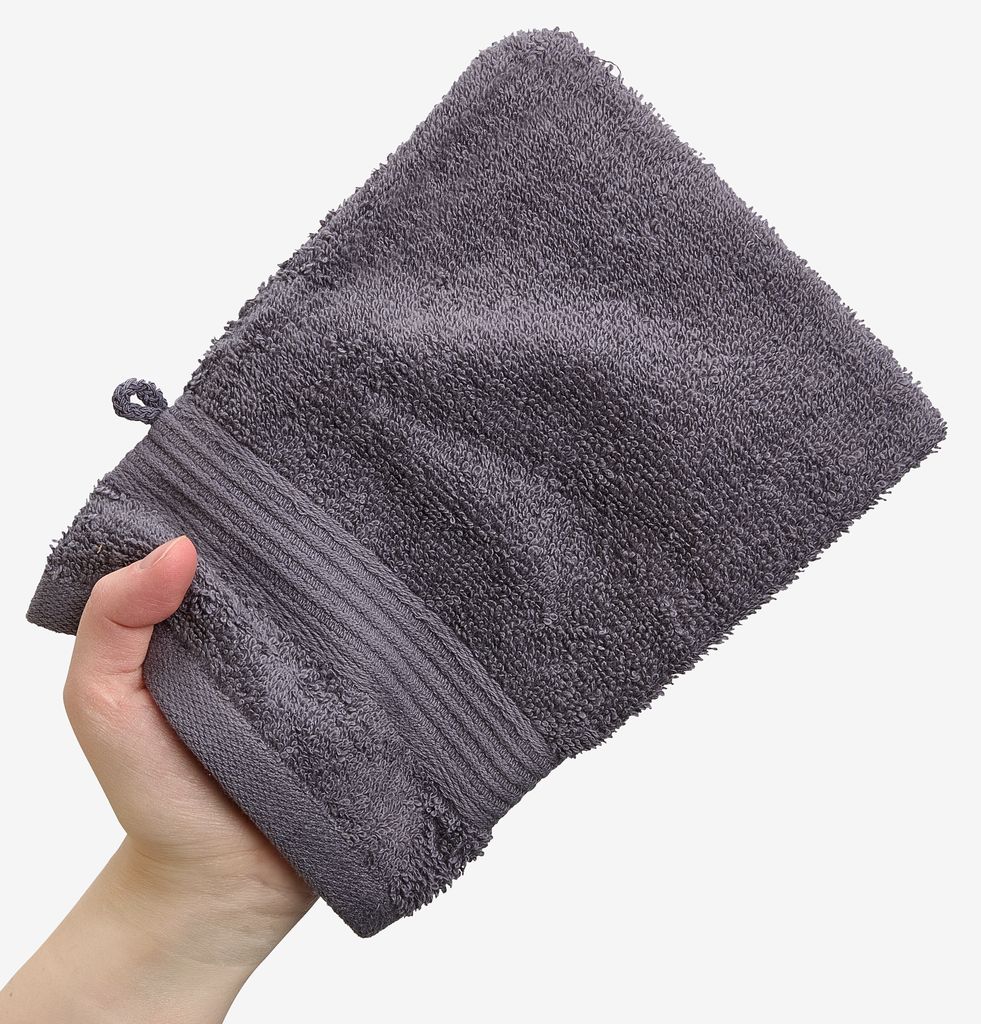 Wash glove KARLSTAD 15x20 dark grey - JYSK