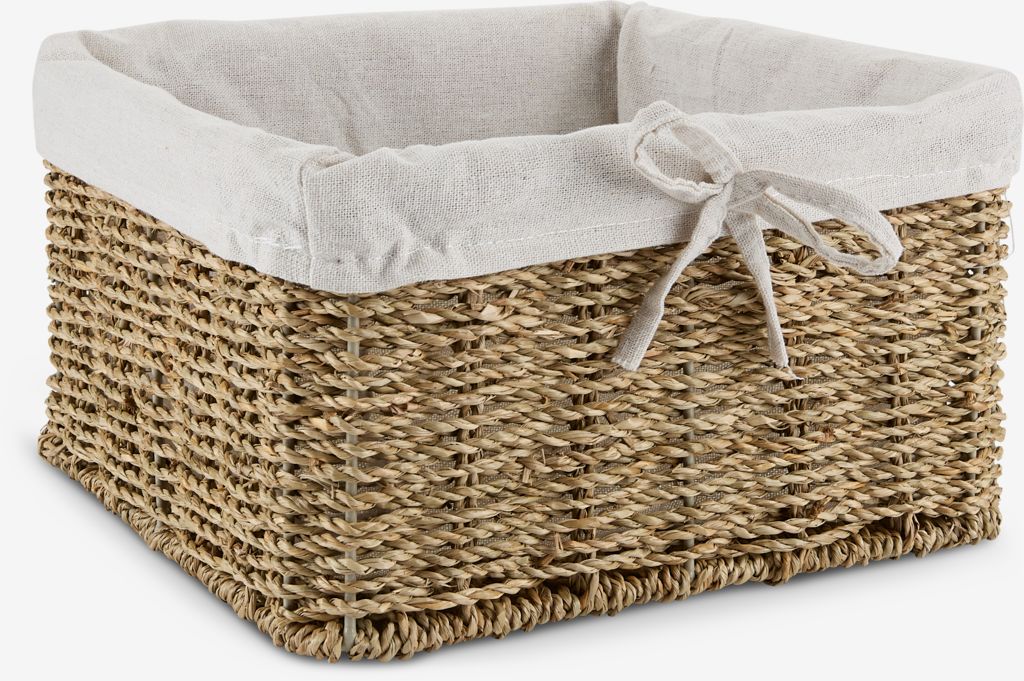 Basket GJERMUND W25xL25xH15cm natural - JYSK