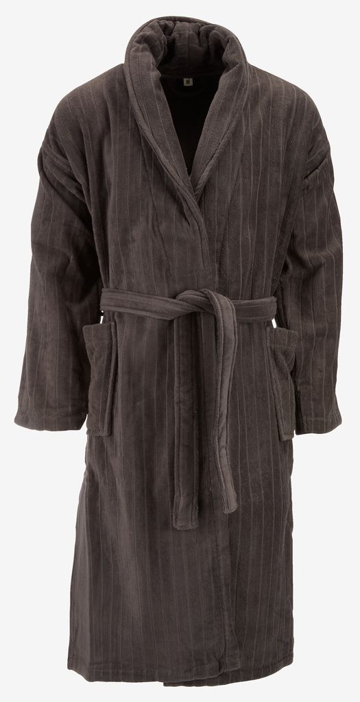 Bathrobe TOLLARP L/XL anthracite KRONBORG - JYSK