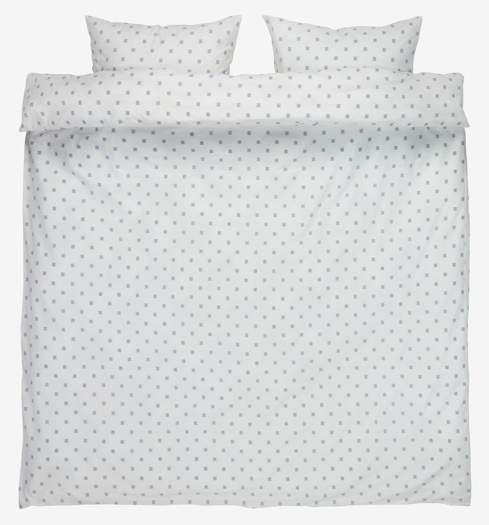 Duvet cover set ANNIKA Double blue/white - JYSK