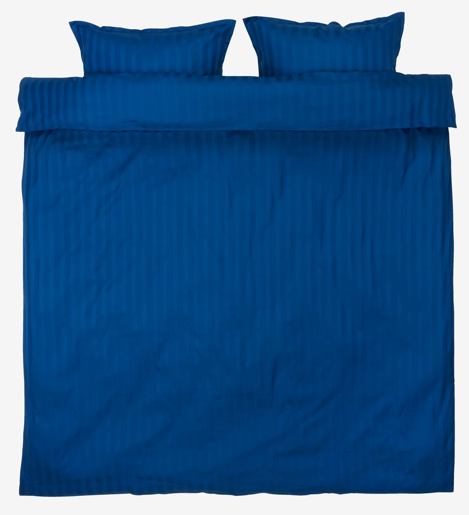 Sateen duvet cover set NELL Double cobalt - JYSK