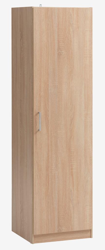 Wardrobe HAGENDRUP 49x176 oak - JYSK