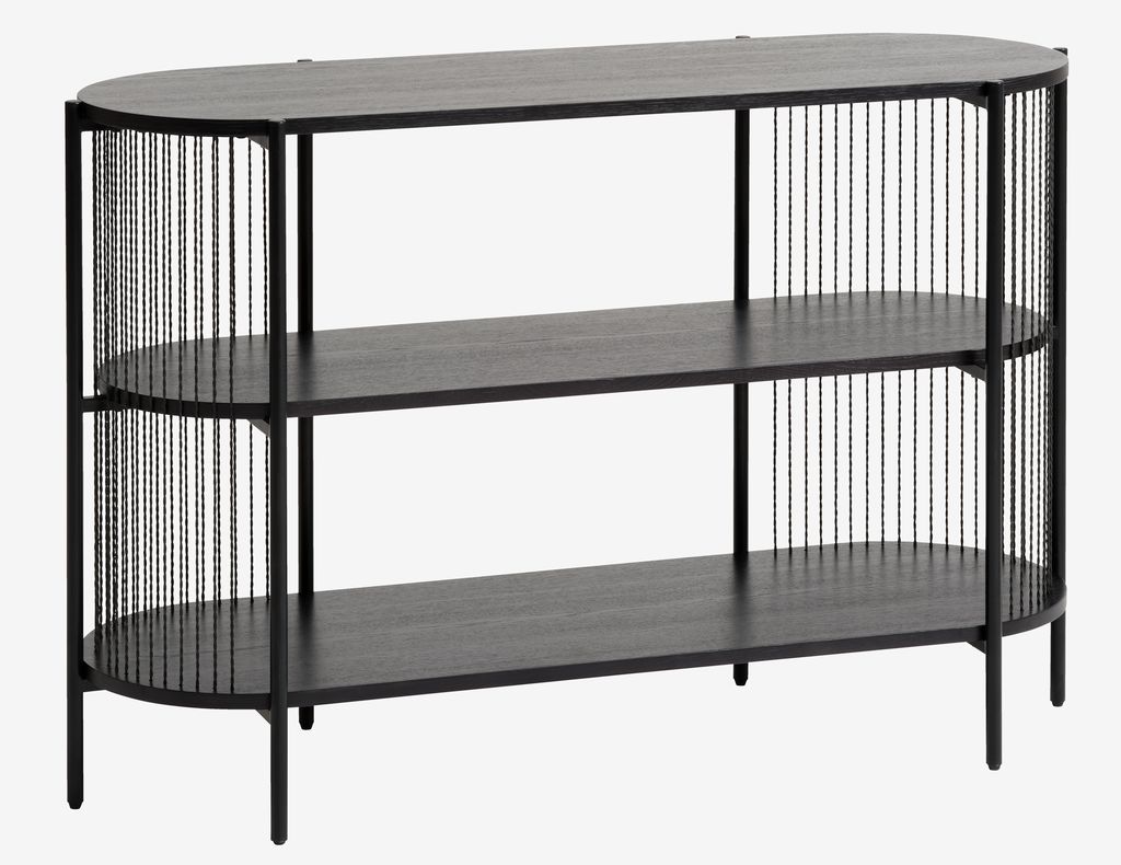 Sideboard SNESLEV 2 shelves black - JYSK