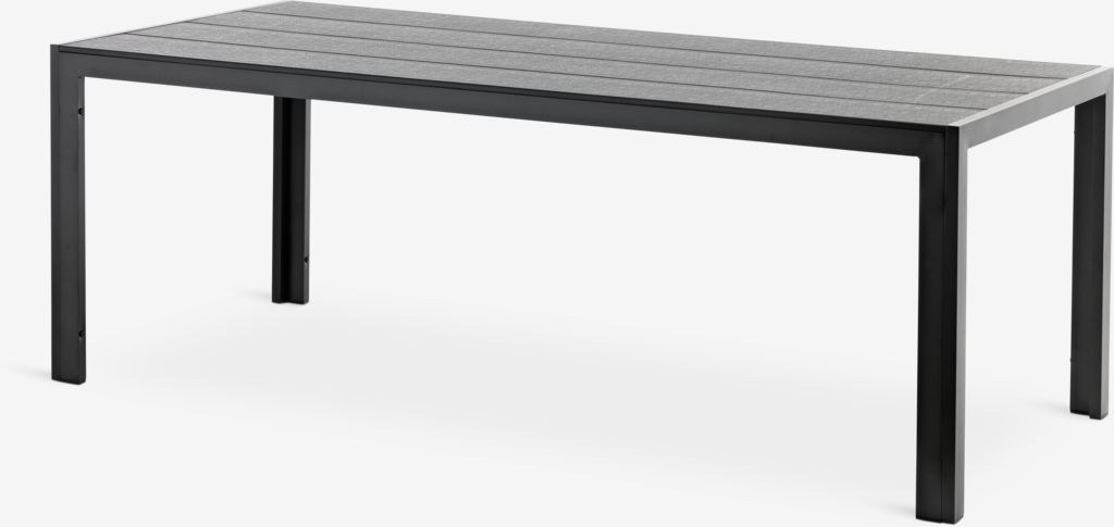 Garden table MADERUP W90xL205 black - JYSK