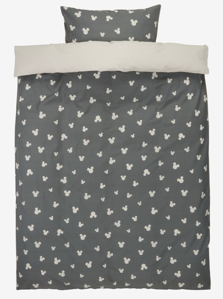 Duvet cover set MICKEY Single grey - JYSK