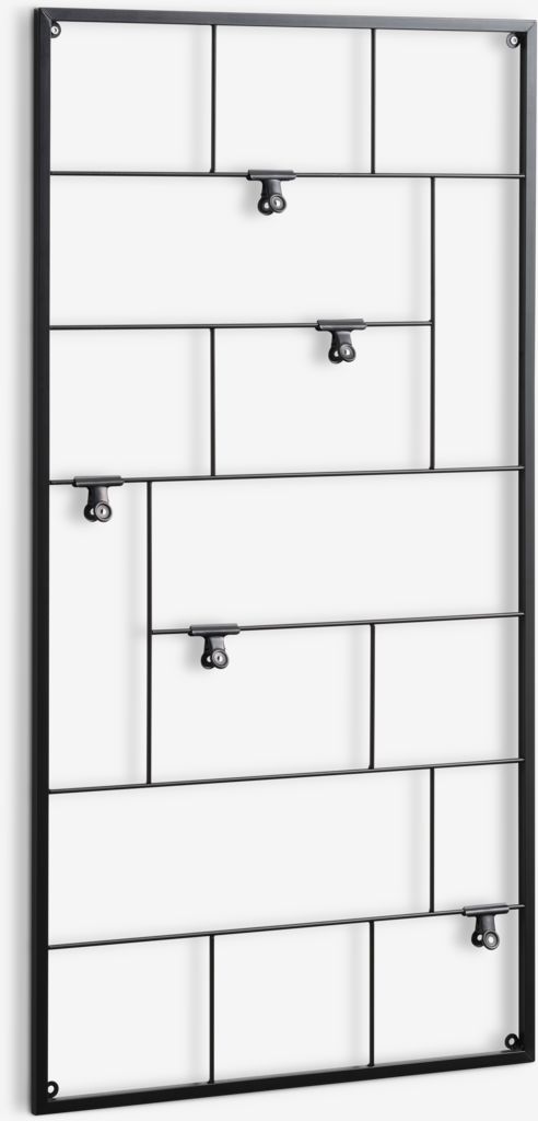 Notice board STOUBY 55x105 black - JYSK