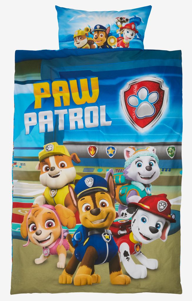 Duvet cover set PAW PATROL Single blue - JYSK