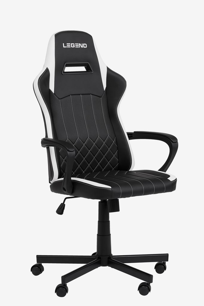 Gaming chair LERBJERG black/white - JYSK