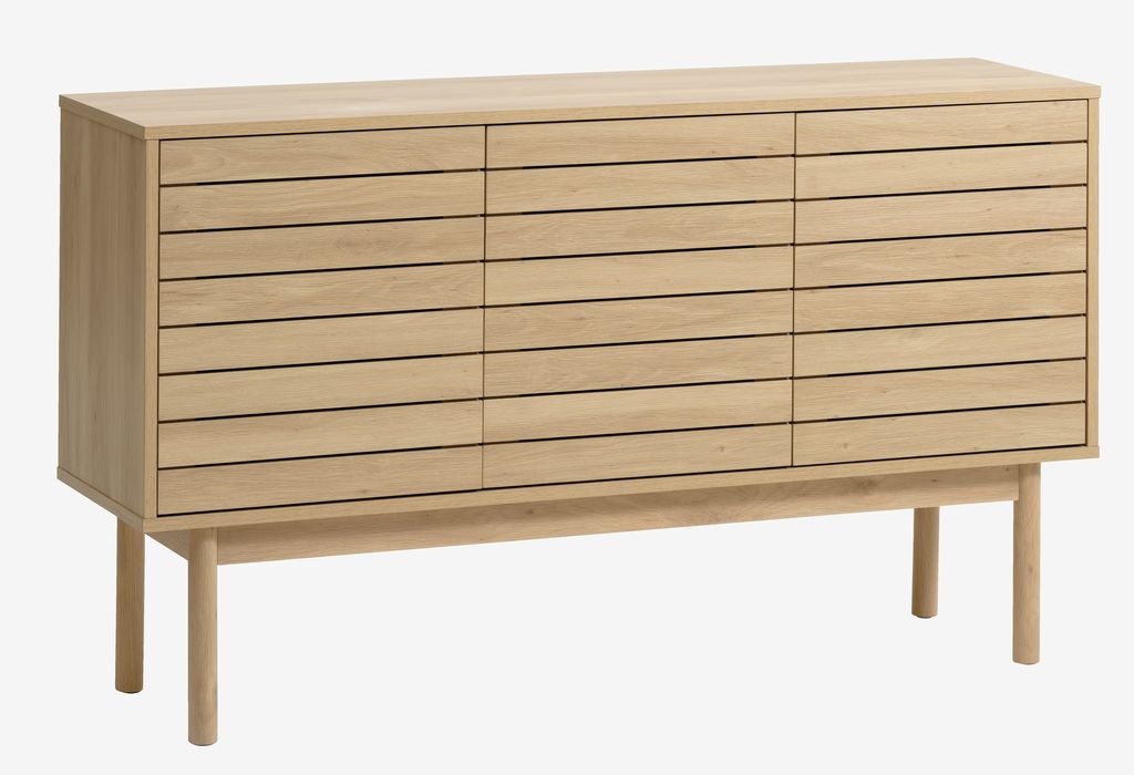 Sideboard HALMBY 3 doors oak colour - JYSK