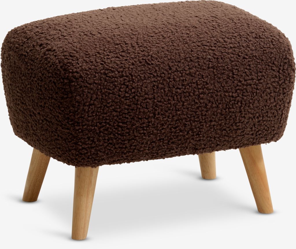 Pouffe VILDSUND 52x41 brown fabric - JYSK