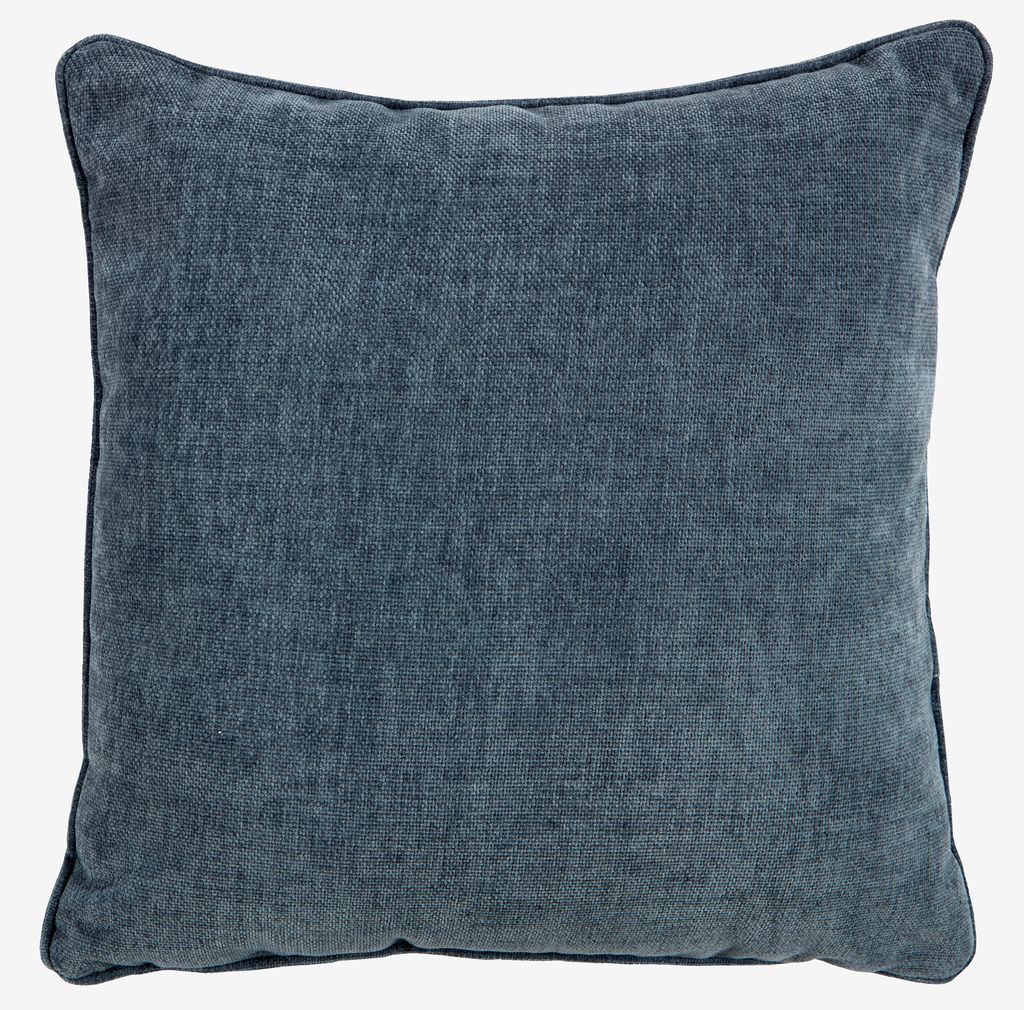 Cushion HORNFIOL 45x45 chenille blue - JYSK