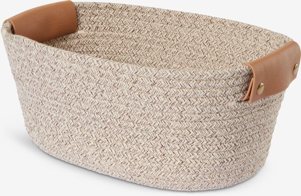 Basket KARLJOHAN W24xL32xH15cm grey - JYSK