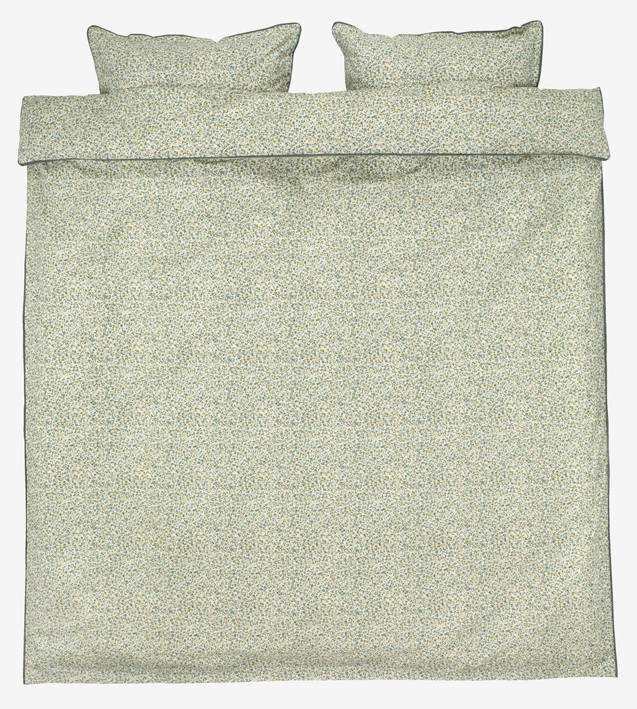 Percale duvet cover set EMILY Double blue - JYSK