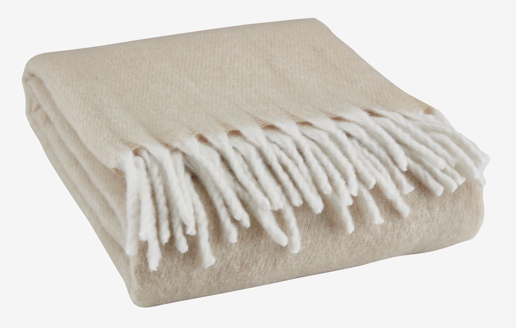 Throw TUSENFRYD 130x180 beige - JYSK