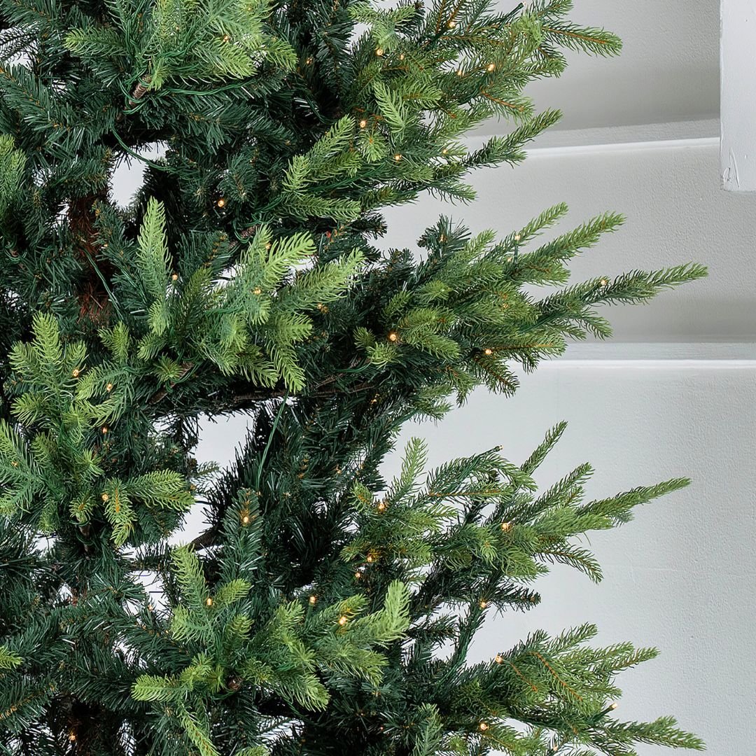 Pre-Lit Mixed Foliage Artificial Christmas Tree - JYSK