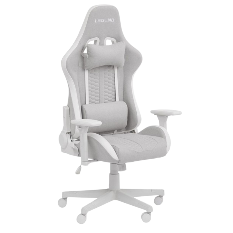 Gaming chairu200b NIBE white/beige fabric - JYSK