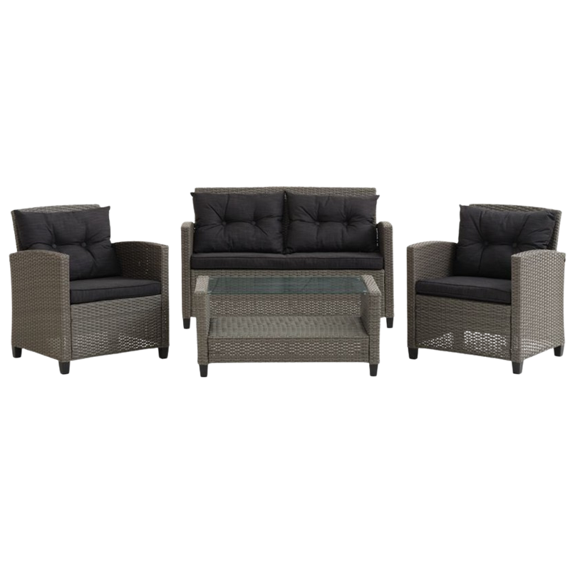 Lounge set MORA 4-seater grey - JYSK