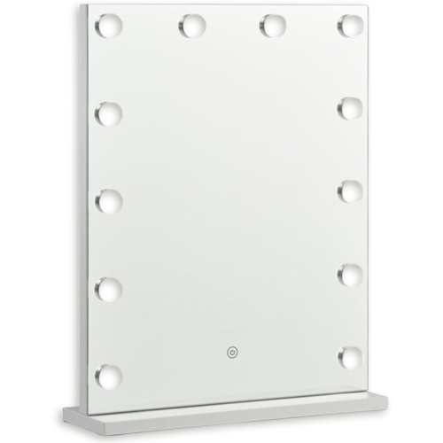 ENGLERUP Mirror with 12 Bulbs, White - JYSK