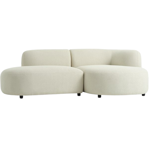 Sofa JYLLINGE Chaise Longue, Teddy Plush, Beige - JYSK