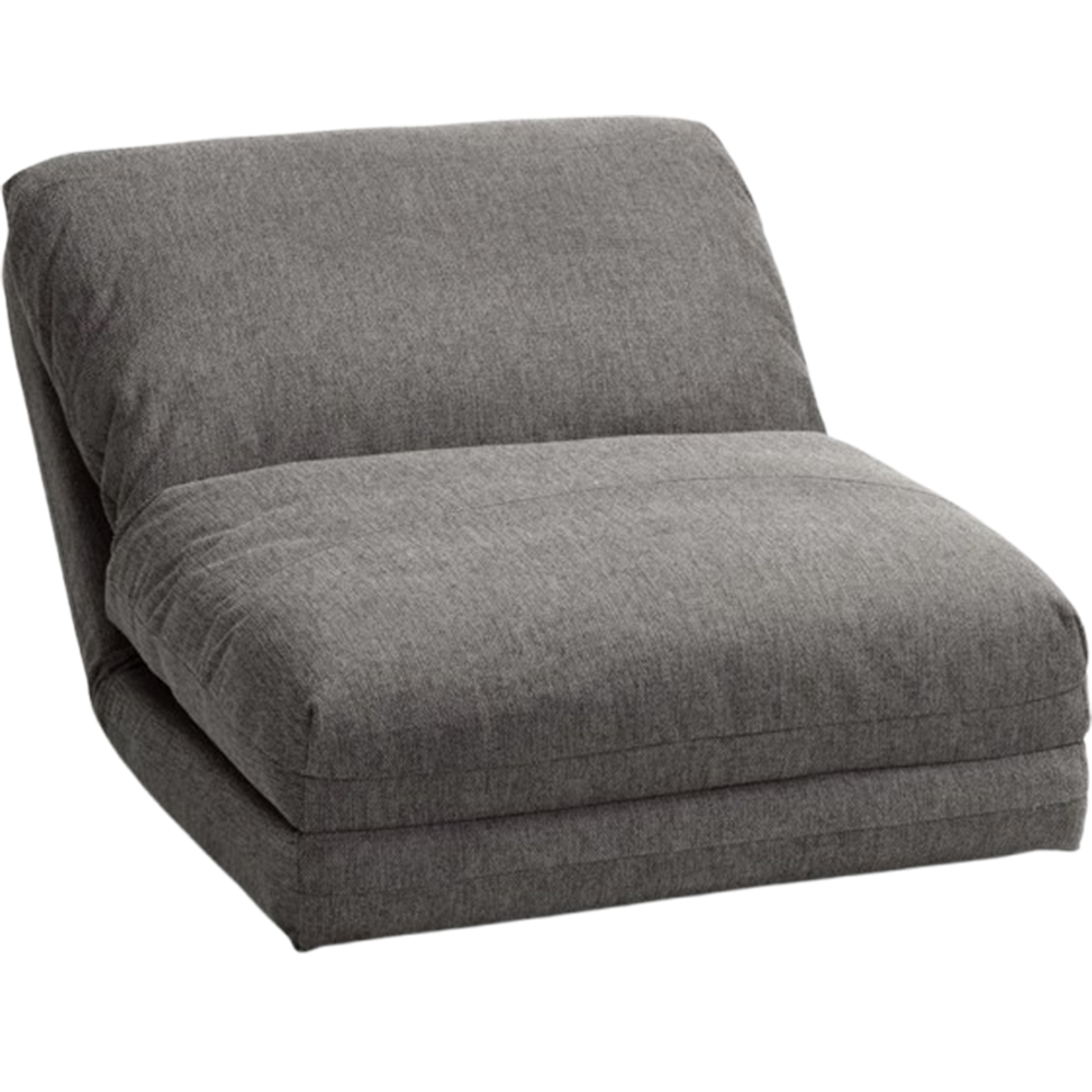 Chair bed VEGGER grey fabric - JYSK
