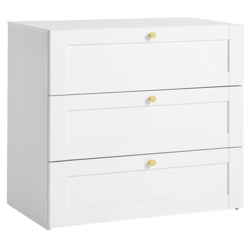 3 drawer chest FRAMLEV white - JYSK