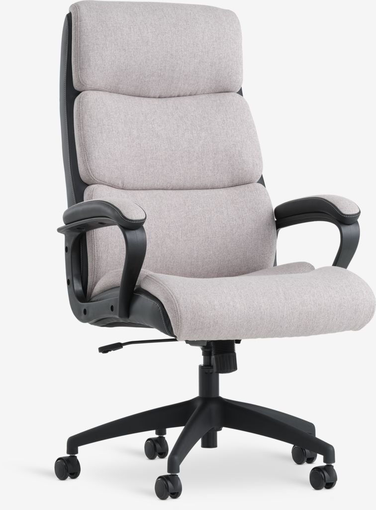 Office chair MARBJERG grey/black faux leather - JYSK