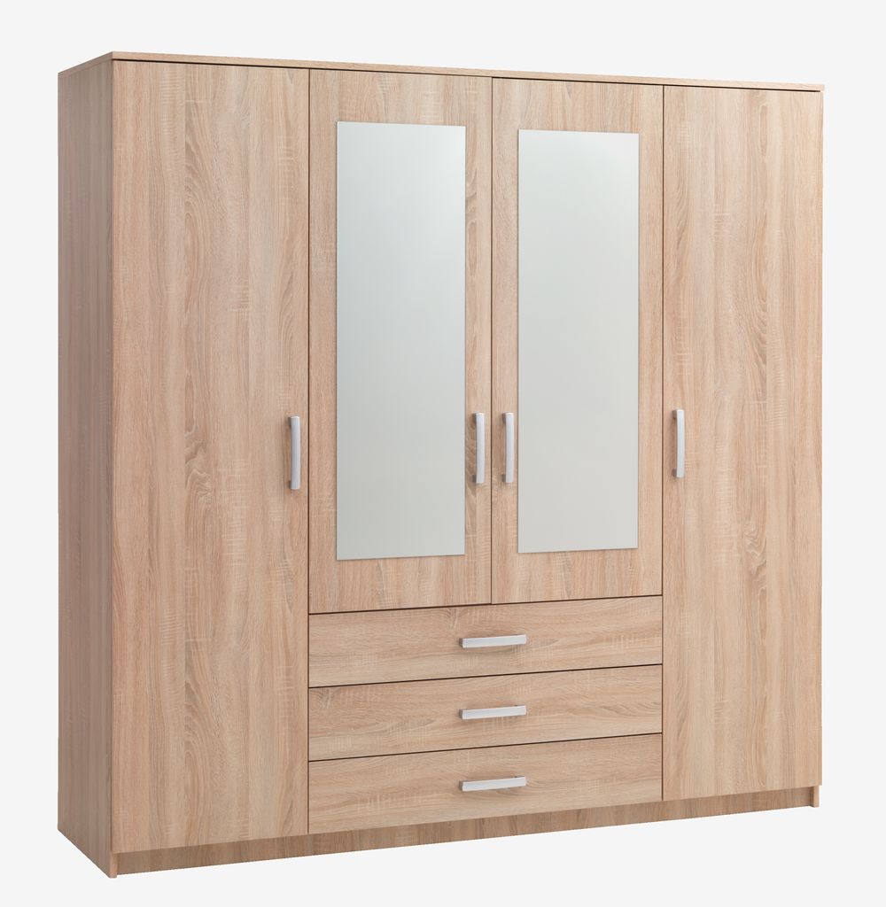 Wardrobe VELLERUP 200x200 combi oak - JYSK