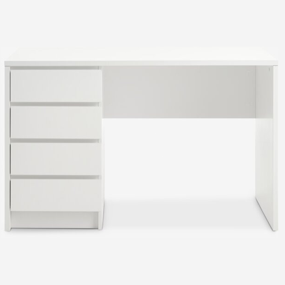 Desk LIMFJORDEN 60x120 4 drawers white - JYSK